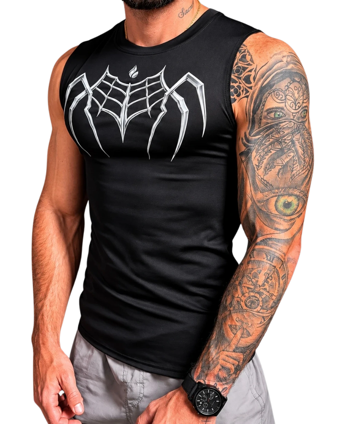 Silver Chest Top, ajuste slim